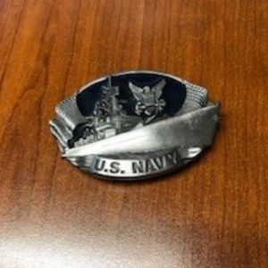 U.S. Navy belt buckle, Bergamot 1981